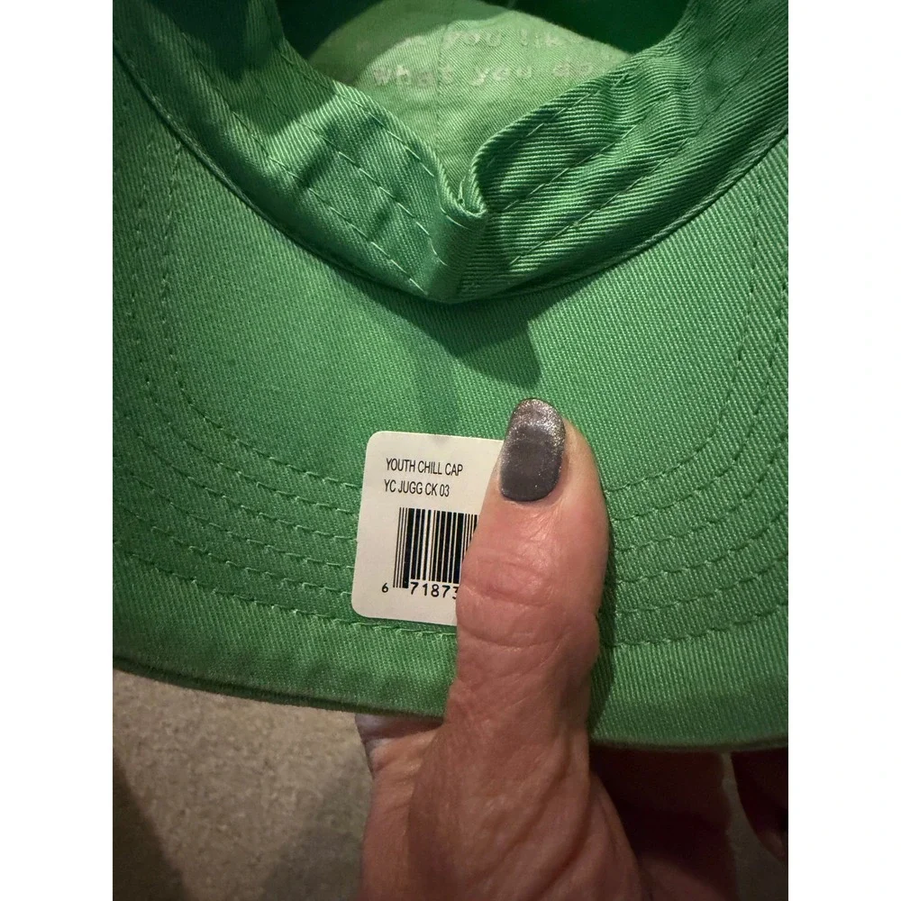 Life is Good Youth Chill Cap Green Soccer Jake Embroidered Baseball Hat YC JUGG